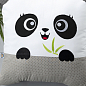Подушка декоративна Панда ТM PAPAELLA 45х45 см панда сіра/горошок сірий цена