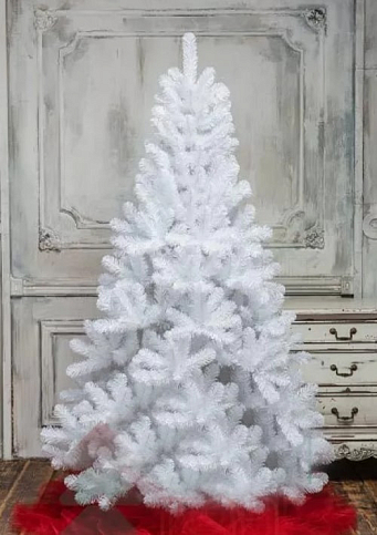 Новогодняя елка искусственная "Сказка Белая" высота 150см (мягкая и пушистая) Праздничная красавица!