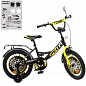 Велосипед детский PROF1 18д. Original boy,SKD75,фонарь,звонок,зеркало,доп.кол.,черно-желтый (Y1843-1)