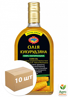 Олія кукурудзяна ТМ "Агросільпром" 500мл упаковка 10шт2