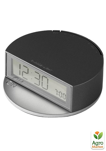 Французские часы Lexon Fine Twist с режимом повторения будильника, черные (LR138X)