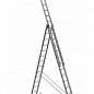 Алюминиевая трехсекционная усиленная лестница 3*14 ТМ ТЕХПРОМ HS3 6314