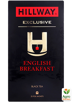 Чай ексклюзив English breakfast ТМ "Hillway" 25 пакетиків по 2г2
