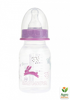 Бутылочка пластиковая для девочек "Декор" Baby-Nova, 120мл2
