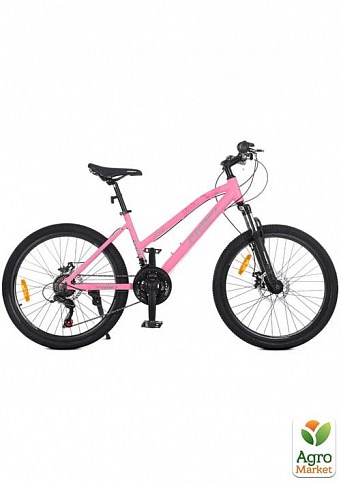Велосипед 24 д. G24AIRY A24.3 алюм.рама 15",SHIMANO 21SP,алюм.DB,CS TZ500,рожевий (T24 AIRY A24.3) 