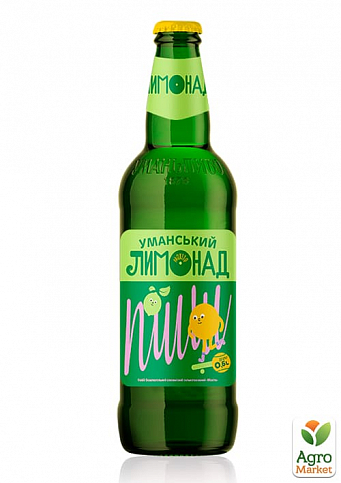 Безалкогольный сильногазированный напиток "Мохито" ТМ «Уманский Лимонад» (стекло) 0.5 л упаковка 12шт - фото 2