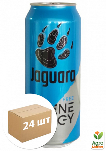 Энергетический напиток ТМ "Jaguaro" Free 250 мл упаковка 24 шт
