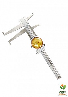 Штангенциркуль канавочный часового типа для измерения проточек, внутренних канавок и диаметров (0-150мм; 0,02 мм)  PROTESTER М5190-1501