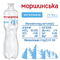 Минеральная вода Моршинская негазированная 0,75л  цена