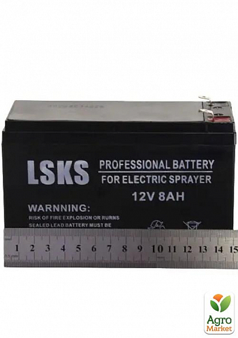Акумуляторна батарея LSKS 12V 8 А/год для обприскувача - фото 3