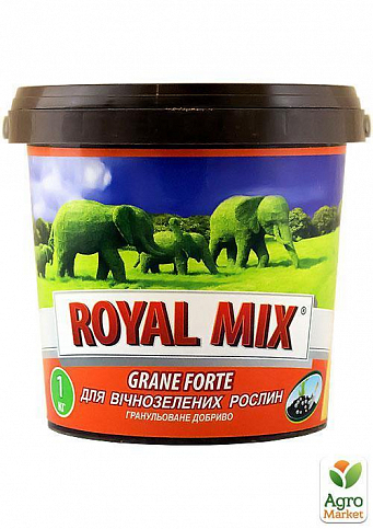 Мінеральне добриво "Для вічнозелених рослин" ТМ "Royal Mix" (Банку) 1 кг