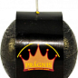 Свічка "Рустик" куля (діаметр 6,5 см) чорна