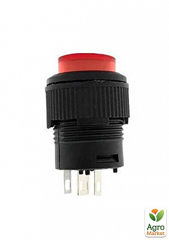 Кнопка Lemanso LSW13 круглая красная с LED подсв. ON-OFF/ R16-503AD (12038)2