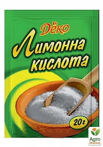 Лимонна кислота ТМ "Деко" 20г упаковка 160шт - фото 2