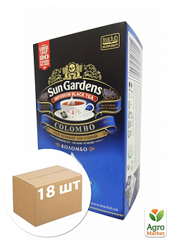 Чай Colombo Mix (пачка) ТМ "Sun Gardens" 20 пакетиків по 2.5г упаковка 18шт1