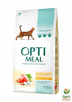 Сухой корм для взрослых кошек Optimeal со вкусом курицы 10 кг (2822180)2