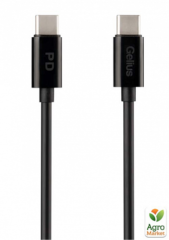 Кабель USB Gelius Contact GP-UC112 60W (2m) Type-C/Type-C Black - фото 2