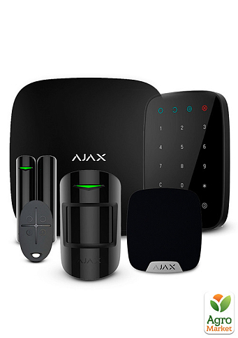 Комплект беспроводной сигнализации Ajax StarterKit + KeyPad + HomeSiren black