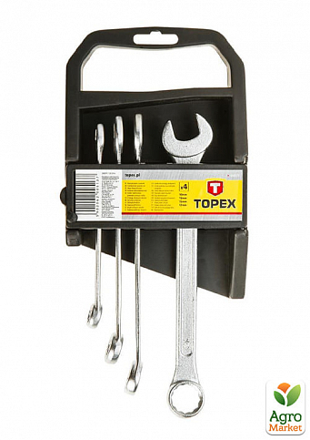 Ключи комбинированные, 10-19 мм, набор 5 шт. ТМ TOPEX 35D372