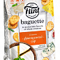 Сухарики пшеничні зі смаком "Французький сир" 100 г ТМ "Flint Baguette" упаковка 12 шт купить