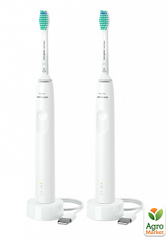 Набор зубных электрощеток Philips HX3675/13 Gemini 3100 белый (6741361)1