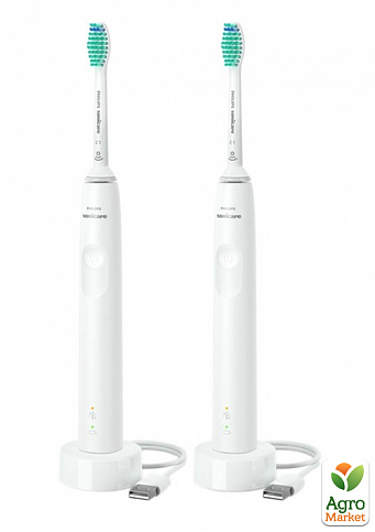 Набор зубных электрощеток Philips HX3675/13 Gemini 3100 белый (6741361)