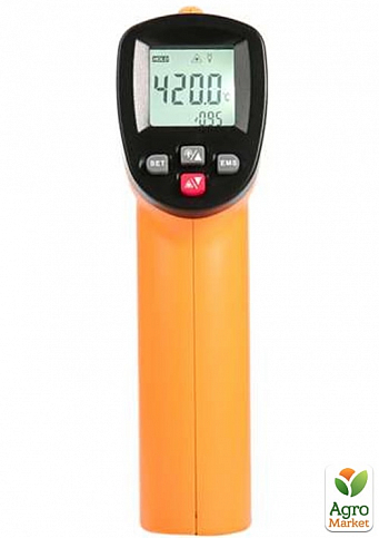 Бесконтактный инфракрасный термометр (пирометр)  -50-420°C, 12:1, EMS=0,1-1  BENETECH GM300E - фото 4