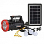 Багатофункціональний ліхтар Solar Power System EVERTON RT-906BT 15 W, FM/MP3/TF/USB/Bluetooth (з панеллю та 3 лампами)