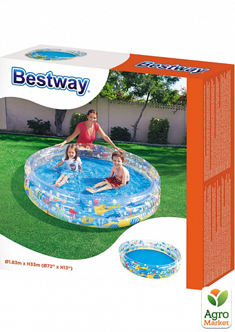 Дитячий надувний басейн «Підводний світ» 152х30 см ТМ «Bestway» (51004) - фото 2