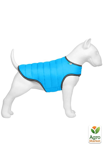 Куртка-накидка для собак AiryVest, L, B 58-70 см, С 42-52 см голубой (15442)