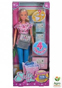 Кукла Штеффи "Онлайн шоппинг" с аксессуарами, 3+ Simba Toys2