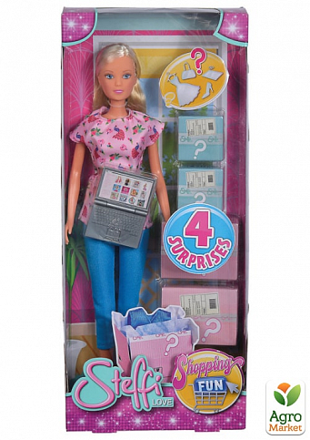 Кукла Штеффи "Онлайн шоппинг" с аксессуарами, 3+ Simba Toys