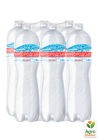 Минеральная вода Миргородская слабогазированная 1,5л (упаковка 6 шт) - фото 3