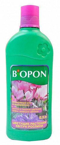 Удобрение  для цветущих растений ТМ "BIOPON" 0.5л