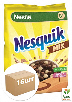 Сухой завтрак Nesquik Duo ТМ "Nestle" 225г упаковка 16 шт2