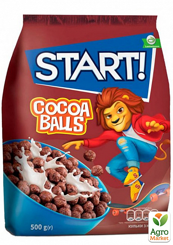 Кульки з какао ТМ "Start" 500г упаковка 6шт - фото 2
