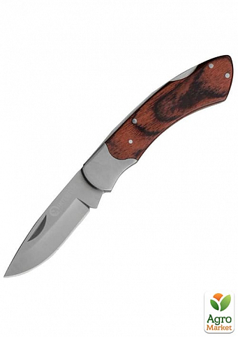 Нож складной 181 мм, ручка с деревянными вставками INTERTOOL HT-0594
