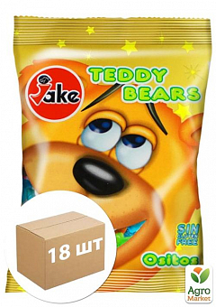 Конфеты жевательные медвежата ТМ "Jake" 100г упаковка 18 шт1