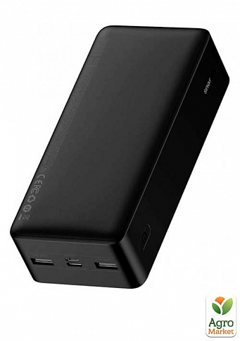 Додатковий зовнішній акумулятор повербанк Baseus Bipow Digital Display Power Bank 30000 mAh 15W - фото 3