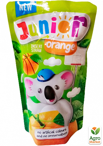 Фруктовый напиток Апельсиновый ТМ "Junior" 200мл упаковка 27 шт - фото 3