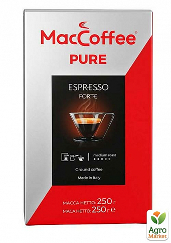 Кава мелена Pure espresso forte ТМ "MacCoffee" 250г упаковка 12 шт - фото 2
