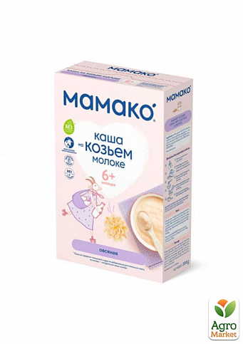 Каша молочная овсяная на козьем молоке Мамако, 200г