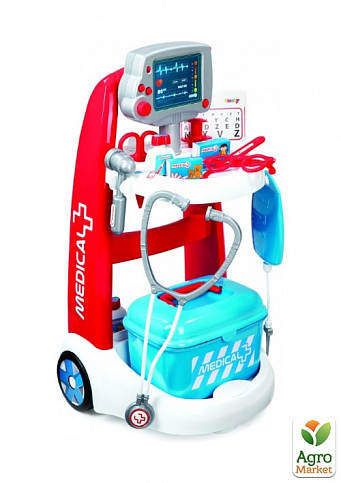 Тележка медицинской помощи с оборудованием и аксессуарами, 3+ Smoby Toys