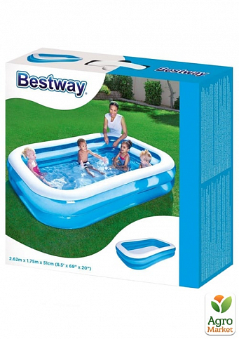 Дитячий надувний басейн 262х175х51 см ТМ "Bestway" (54006) - фото 2