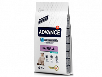 Advance Cat Sterilized Hairball Сухий корм для кішок з індичкою і ячменем 10 кг (2186560)