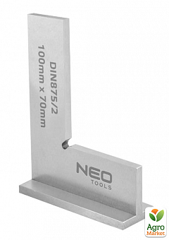Точний квадрат із основою, DIN875/2, 100x70 mm ТМ NEO Tools 72-0311
