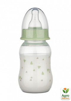 Пляшечка для годування пластикова Baby-Nova, 130мл салатова2