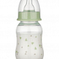 Пляшечка для годування пластикова Baby-Nova, 130мл салатова