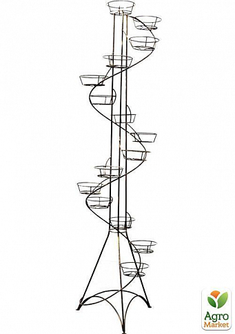 Підставка "Вежа-спіраль" на 15 вазонів, висота 163см