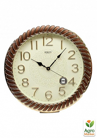 Настінний годинник Rikon RK-38 (Brown Gold)